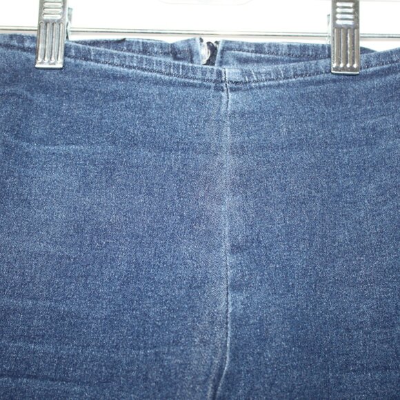VTG C'EST TOI USA YOUTH GIRLS DENIM JEANS SZ 5 BACK ZIP FLAT FRONT BLUE 90's - Picture 7 of 14
